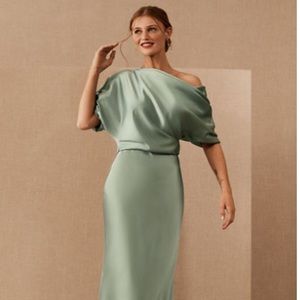 BHLDN Pryce Off the Shoulder Column Dress size 8 MOB by Amsale